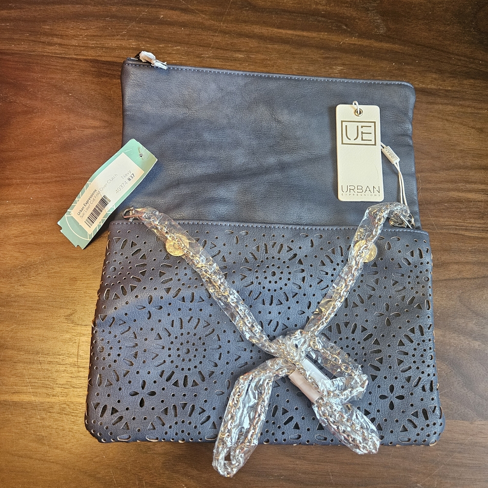 Urban Expressions Navy Blue Clutch